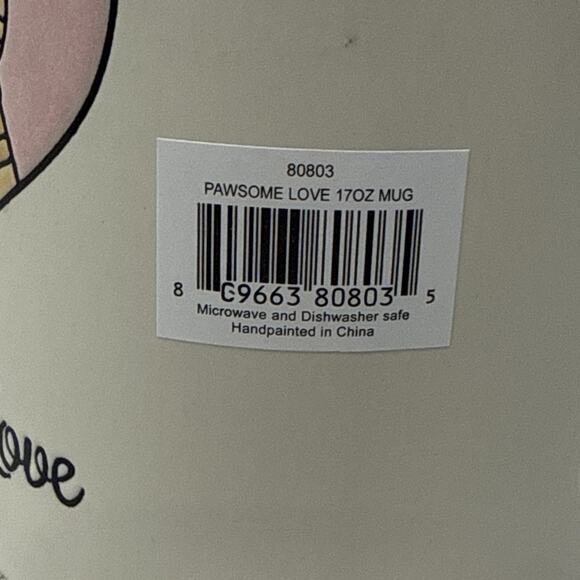 PURRRFECT LOVE Hand Painted Cats 17oz Ceramic Mug Cup SPECTRUM DESIGNZ Cat - Picture 6 of 8